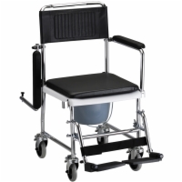 Drop Arm Commode Shower Transport Chair